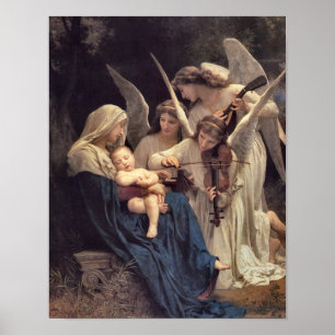 Affiche La Chanson des anges de William Bouguereau Imprime