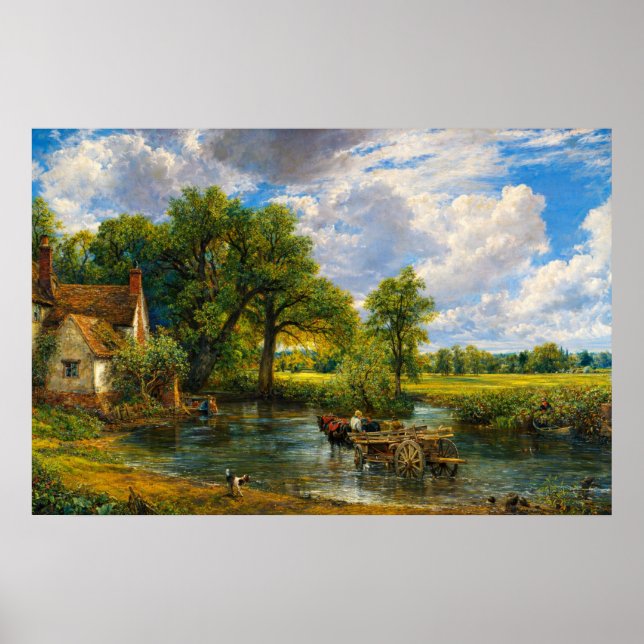 Affiche La Charette à foin de John Constable (Devant)