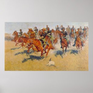 Affiche La charge de cavalerie