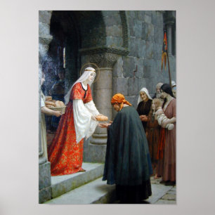 Affiche La Charité De Sainte Élisabeth De Hongrie