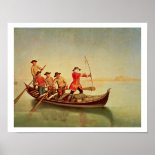 Affiche La chasse au canard