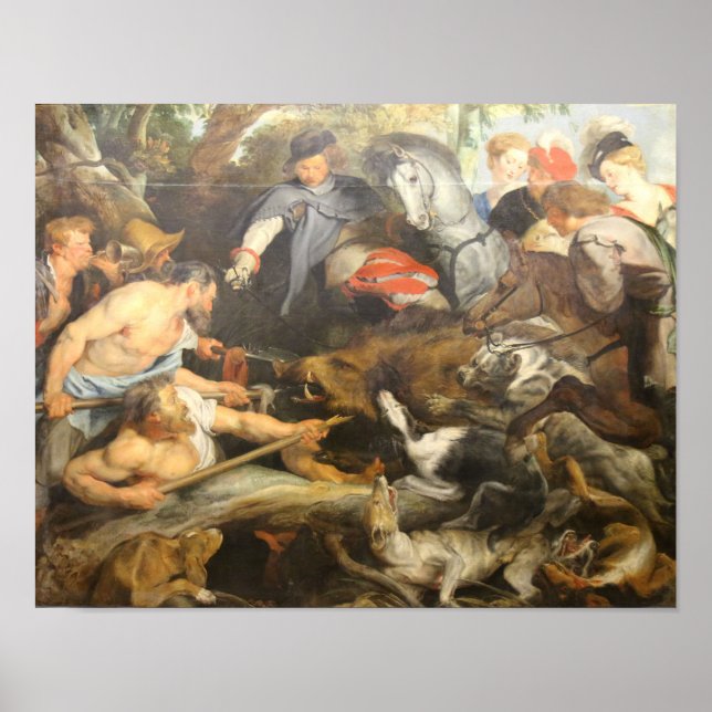 Affiche La chasse aux sangliers (Devant)