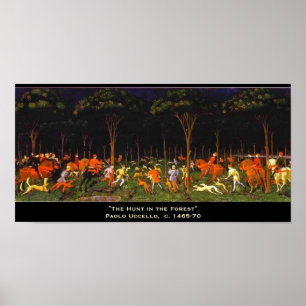 Affiche La chasse dans la forêt