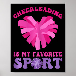 Affiche La cheerleading est mon sport préféré - Acclamer e