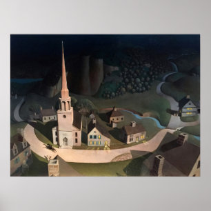 Affiche La chevauchée nocturne de Paul Revere de Grant Woo