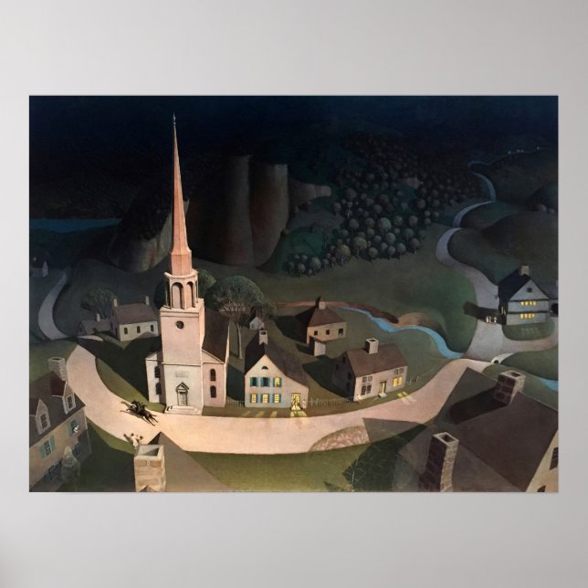 Affiche La chevauchée nocturne de Paul Revere de Grant Woo (Devant)