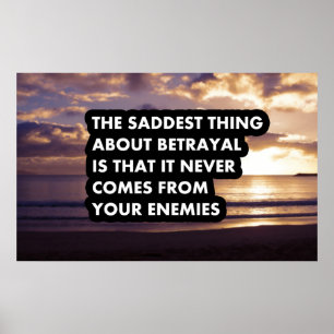 Affiche La chose la plus triste de la trahison