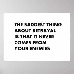 Affiche La chose la plus triste de la trahison