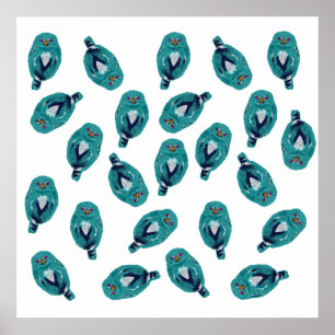 Affiche La chouette bleue