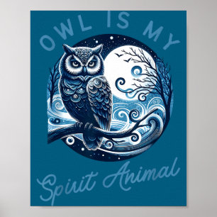 Affiche La chouette est ma tenue d'animal de Srit pour les