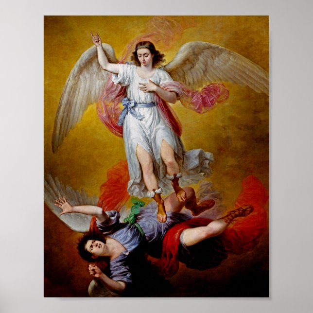 Affiche La chute de Lucifer par Antonio Maria Esquivel (Devant)