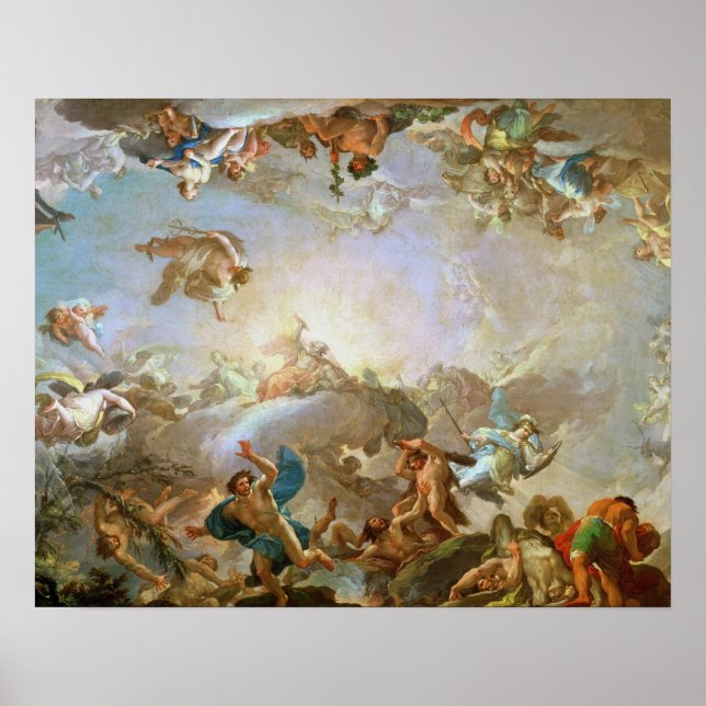 Affiche La Chute des Géants assaillit Olympus, 1764 (oi (Devant)