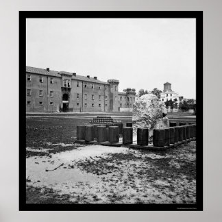 Affiche La Citadelle de Charleston, SC 1865