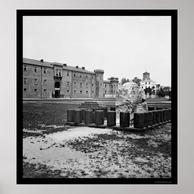 Affiche La Citadelle de Charleston, SC 1865 (Devant)