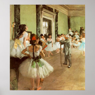 Affiche La Classe de Danse by Edgar Degas