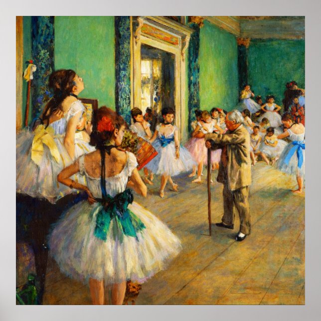 Affiche La Classe de danse par Edgar Degas (Devant)