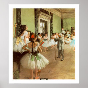 Affiche La Classe de Danse par Edgar Degas