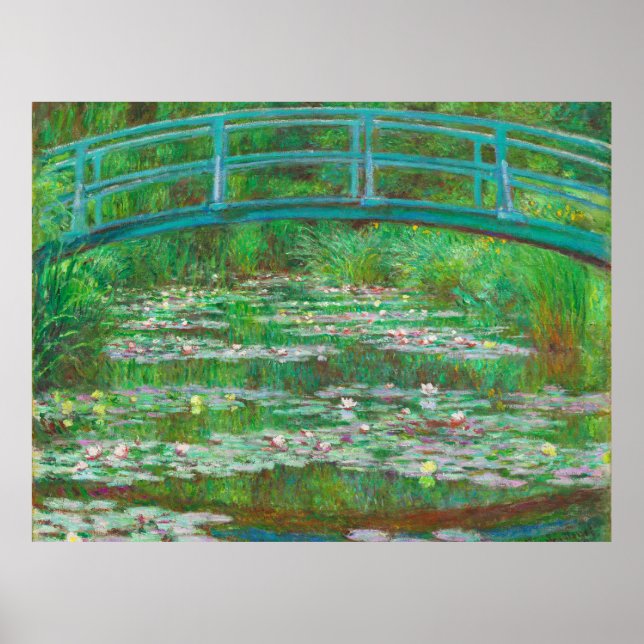 Affiche La Claude Monet de la passerelle japonaise (Devant)