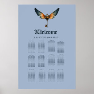 Affiche La Clé de l'Éternité – Ailes Steampunk