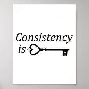 Affiche La cohérence est un cadeau de motivation clé