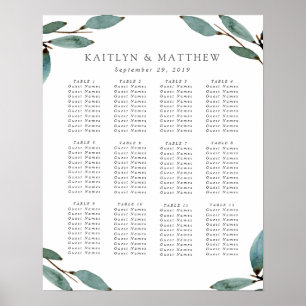 Affiche La collection de Mariages de liss botaniques