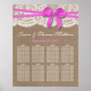 Affiche La collection de Mariages Rustic Rose Bow Sièges