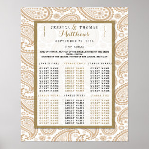 Affiche La collection Mariage moderne de Paisley - Brown
