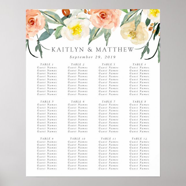 Affiche La Collection Mariage Spring Blossoms Sièges (Devant)