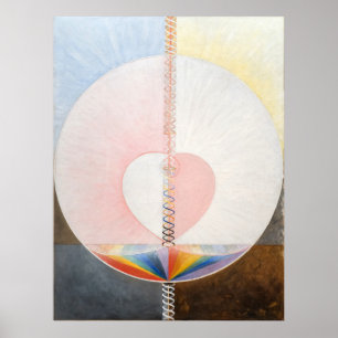 Affiche La colombe, No 1, Hilma af Klint, Coeur
