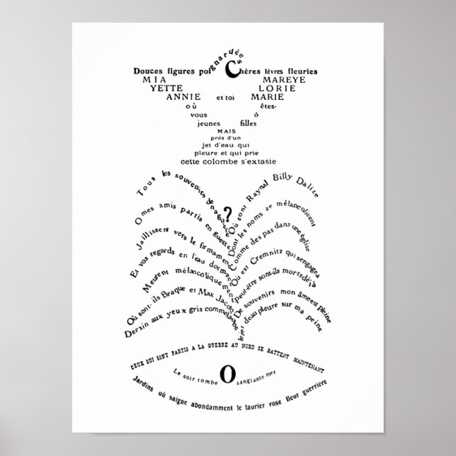 Affiche La Colombe poignardée et le Jet d’eau (Devant)