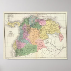 Affiche La Colombie et le Venezuela 2