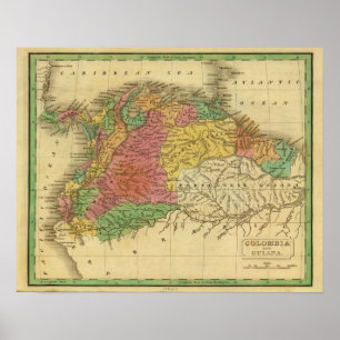 Affiche La Colombie, Guyane