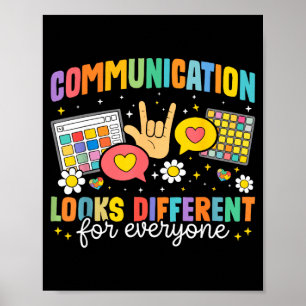 Affiche La communication est différente pour chacun autism
