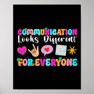 Affiche La communication est différente pour chaque person