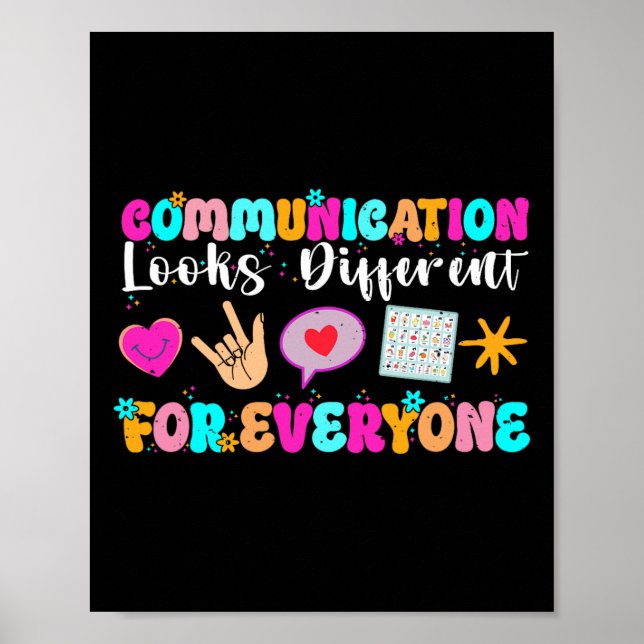 Affiche La communication est différente pour chaque person (Devant)