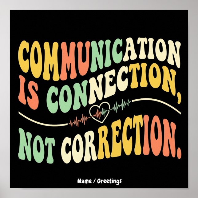 Affiche La communication rétro est une connexion, pas une  (Devant)
