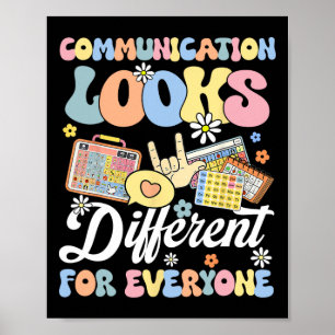 Affiche La Communication Semble Différente Pour Tous L'Aut