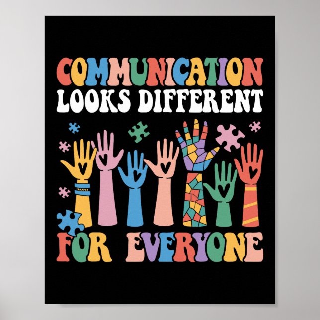 Affiche La Communication Semble Différente Pour Tous L'Aut (Devant)