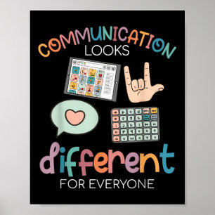 Affiche La Communication Semble Différente Pour Tous L'Aut