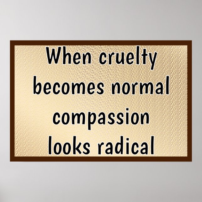 Affiche La compassion semble radicale (Devant)