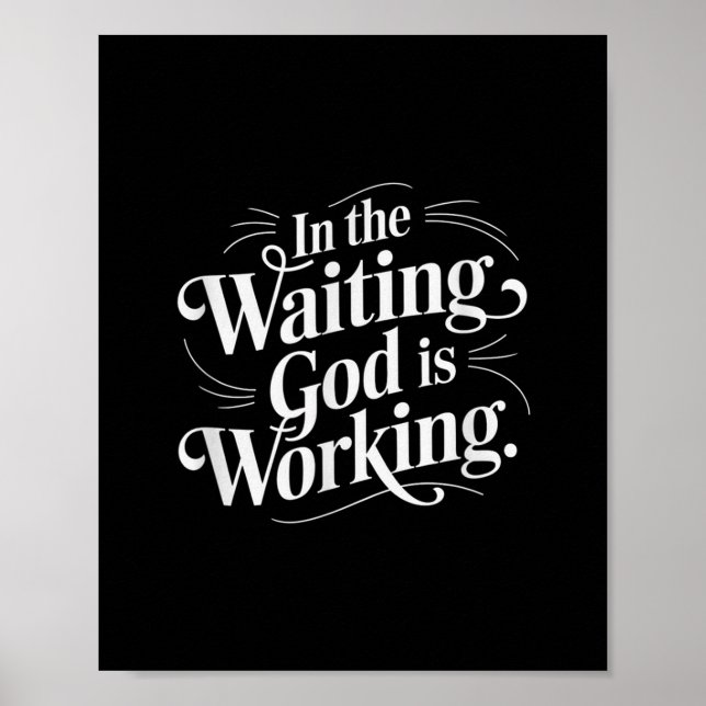 Affiche La Confiance Divine Et La Motivation Dans L'Attent (Devant)
