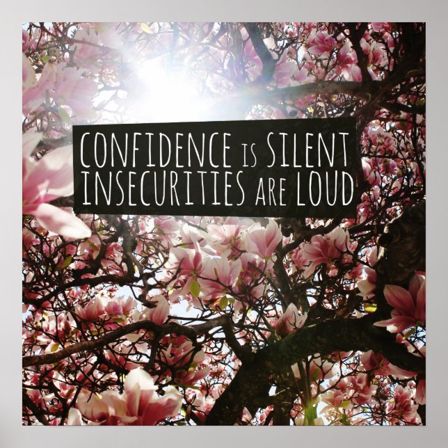 Affiche La confiance est silencieuse Les incertitudes sont (Devant)