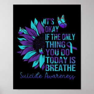 Affiche La Conscience Du Suicide Est D'Accord Si Seulement