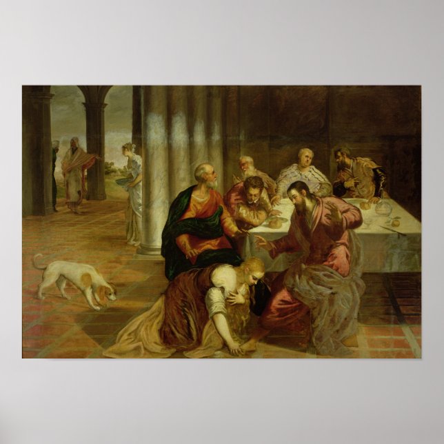 Affiche La conversion de Mary Magdalene, 1546-157 (Devant)