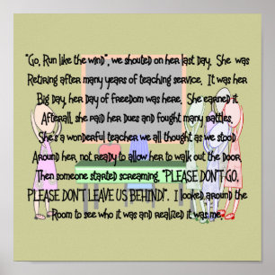 Affiche La copie d'art d'histoire de retraite de