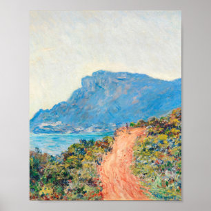 Affiche La Corniche près de Monaco par Claude Monet