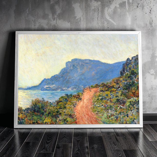 Affiche La Corniche près de Monaco par Claude Monet (Créateur téléchargé)
