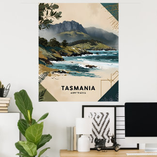 Affiche La côte de Tasmanie