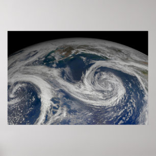 Affiche La Côte Sud De L'Alaska Et Le Golfe De L'Alaska.