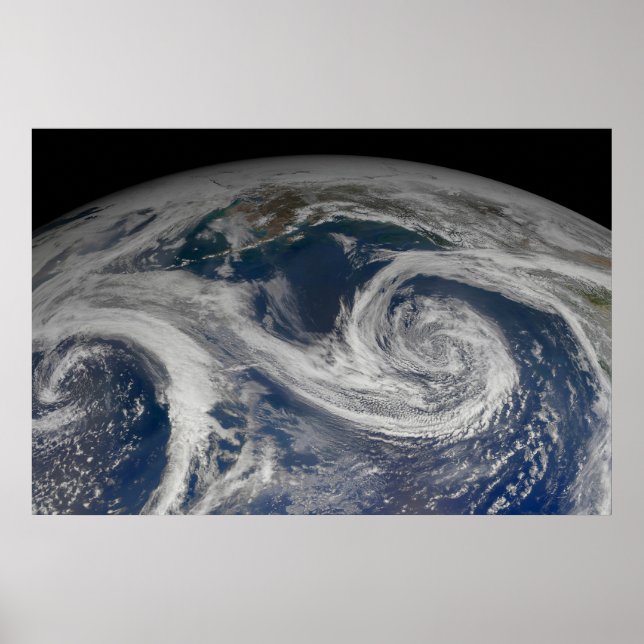 Affiche La Côte Sud De L'Alaska Et Le Golfe De L'Alaska. (Devant)